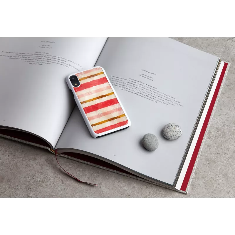 Ochranné puzdro iKins pre iPhone XR — dizajn Short Cake, biela