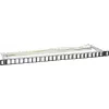 Prázdny Keystone patch panel Intellinet 721011, 24-portový, 0,5U, tienený, 19 palcov