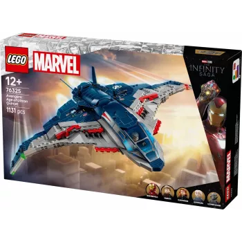 LEGO Marvel Super Heroes 76325 Avengers: Age of Ultron Quinjet, stavebnica, 1131 dielikov, 5 minifigúrok, 12+