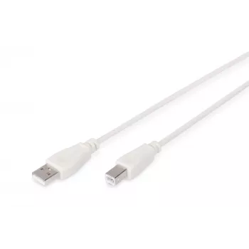Assmann USB prepojovací kábel. Type-A - B M/M. 1,8 m. USB 2.0 vhodný. UL. be (AK-300102-018-E)
