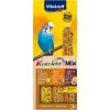 Maškrta pre vtáky Vitakraft Kräcker valec 80 g ×3 – snack s chuťou obilia pre vtáky