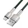 Kábel USB-A na Lightning Baseus 1 m, zelený