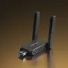 Wi‑Fi USB adaptér MERCUSYS MA72XH AX1800 s High‑Gain anténami, USB‑A Plug‑and‑Play