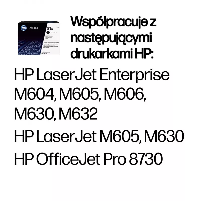 HP 81A originálna tonerová kazeta LaserJet čierna, 10500 strán, čierna, 1 kus