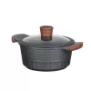 Kuchynské náčinie Resto Kitchenware Capella 2,6 L okrúhle čierne drevo
