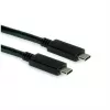 ROLINE USB3.2Gen2 kábel PD 20V5A Type-C-C ST/ST 0,5 m - kábel - Digital/Dáta - 0,5 m (11.99.9057)