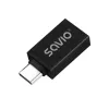 Savio AK-80 video kábel adaptér 0m USB Type-A USB Type-C čierny