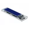 Puzdro na SSD DeLOCK 42620 externé puzdro pre M.2 NVMe PCIe SSD s USB Type-C konektorom samica, transparentné