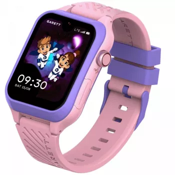 Smartwatch Garett Kids Essa 2 4G ružový — GPS detské hodinky s 4G, funkciou volania, SOS