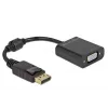 Adaptér DisplayPort 1.2 konektor samec na VGA konektor samica DeLOCK 61006
