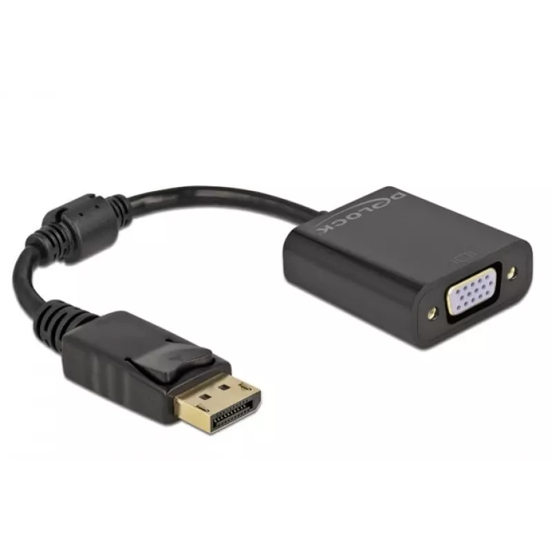 Adaptér DisplayPort 1.2 konektor samec na VGA konektor samica DeLOCK 61006