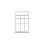 Avery - adresné etikety - transparentné - 63,5 x 38,1 mm - 525 etikiet (25 listov x 21) (J8560-25)