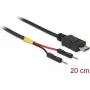 Delock Napájací kábel USB Micro-B na 2 x jednoduchú kolíkovú lištu, 20 cm