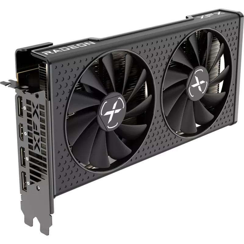 Grafická karta XFX Radeon RX 7600 — 8 GB GDDR6, PCIe 4.0, 128-bit, 2x DisplayPort 2.1, HDMI 2.1, 2 ventilátory