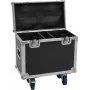 Flightcase Roadinger 2x TMH-B120 s kolieskami — dvojité ochranné rack puzdro pre dve jednotky TMH-B120