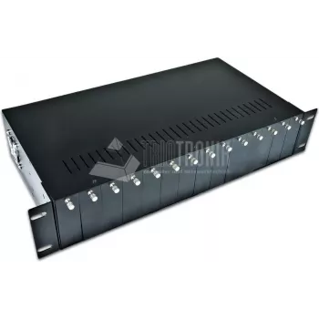 Lightwin 14 slot 19 palcový rám pre mediálne konvertory Lightwin