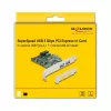 DeLOCK karta PCI Express x1 na 2 x USB 3.2 Gen 1 Type-A + 1 x interný 19-pinový header