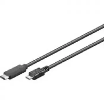 Wentronic Goobay USB 2.0 Micro konektor samec (Type-B) > USB-C konektor samec kábel, 0,6 m - USB 2.0 HighSpeed (67992)