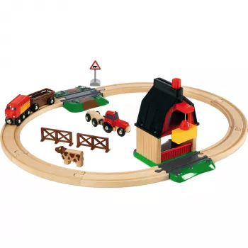 BRIO 33719 farmárska vlaková súprava, 20 dielov