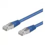 Wentronic Goobay CAT 5e patch kábel, SF/UTP, modrý, 0,25 m – CCA medená zmes (95203)