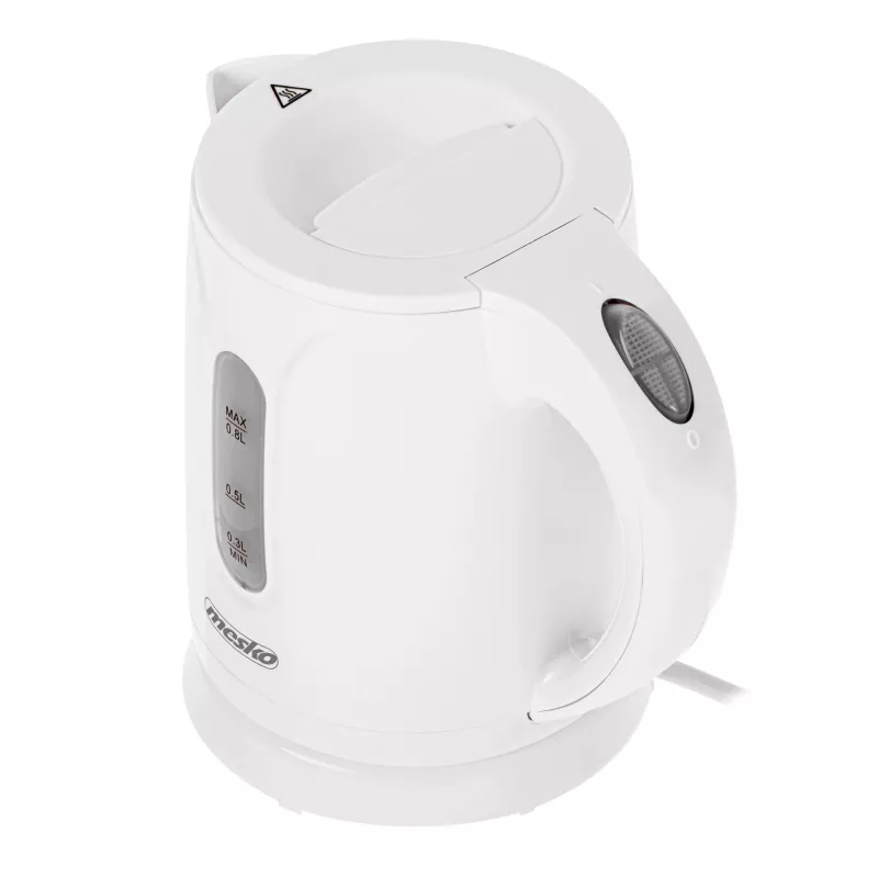 Mesko kanvica | MS 1376 | elektrická | 850 W | 0,8 L | plast | 360° otočná základňa | biela