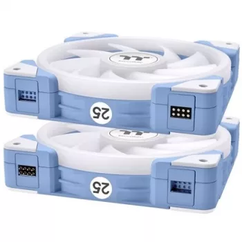 Thermaltake SWAFAN EX14 ARGB 140mm balenie 3 ks skriňové ventilátory - hortenzijová modrá