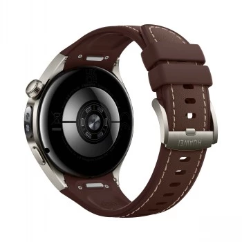 Smartwatch HUAWEI WATCH 5 Classic 46 mm, 1.38 palcov AMOLED 466×466, dotykový displej, GPS, strieborné puzdro, hnedý remienok
