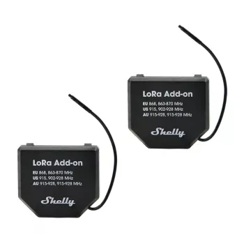 Sada s 2 relé Shelly LoRa Add-on EU868