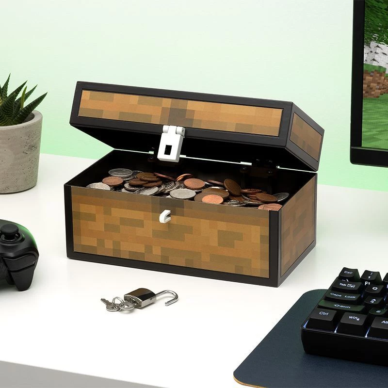 Pokladnička Paladone Minecraft dizajn truhly PP13601MCF pre deti a fanúšikov