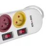 Predlžovacia zásuvka MACLEAN MCE229W — 4 zásuvky, 2× USB, 1,5 m kábel, Typ F, 10 A, biela