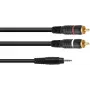 Audio adaptérový kábel Omnitronic 3,5 mm jack na 2×Cinch, 6 m, model 30225148