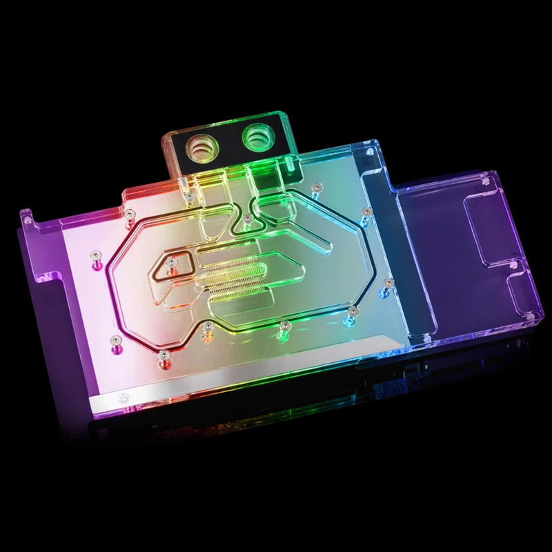 Bitspower International Bitspower BP-VG3080AST - priehľadný - water block - kvapalina - akryl - meď - nikel - ASUS ROG Strix GeForce RTX 3080 - 153 mm