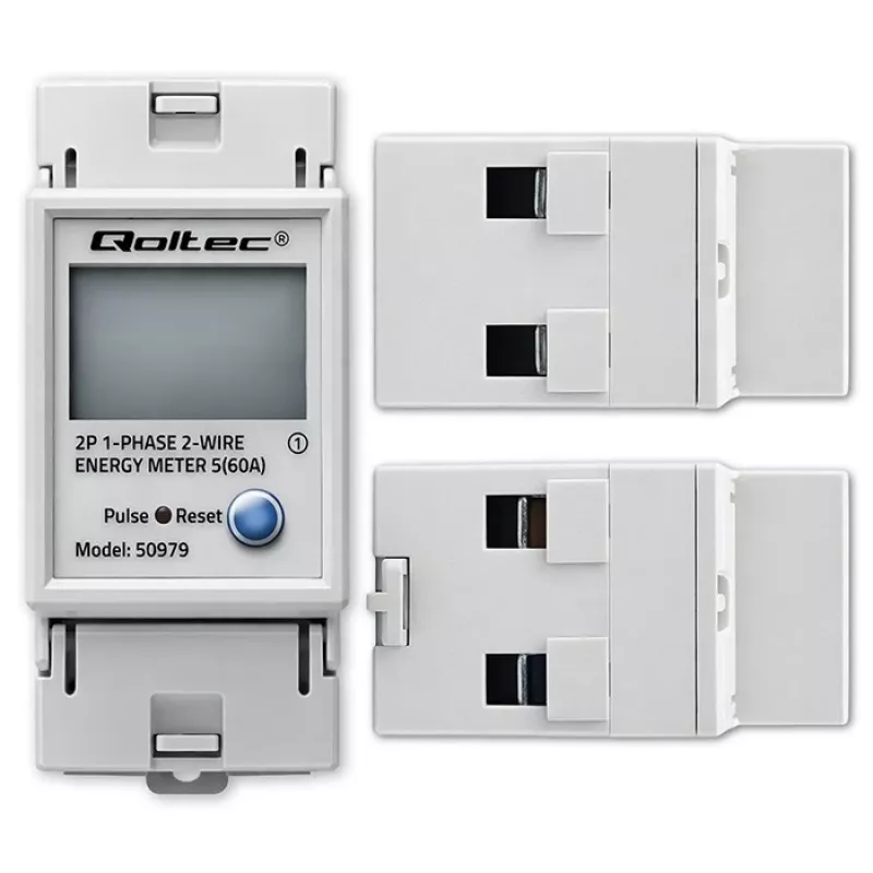 Elektromer QOLTEC jednofázový na DIN lištu 230V (MPN 50979)