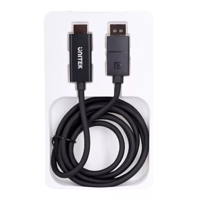 UNITEK KÁBEL DisplayPort 1.2, HDMI, 4K@60 Hz, 1,8 m, V1608A