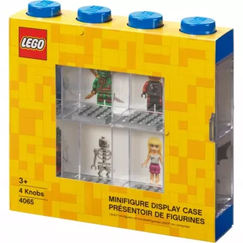 Room Copenhagen LEGO vitrína na minifigúrky modrá (modrá/transparentná)