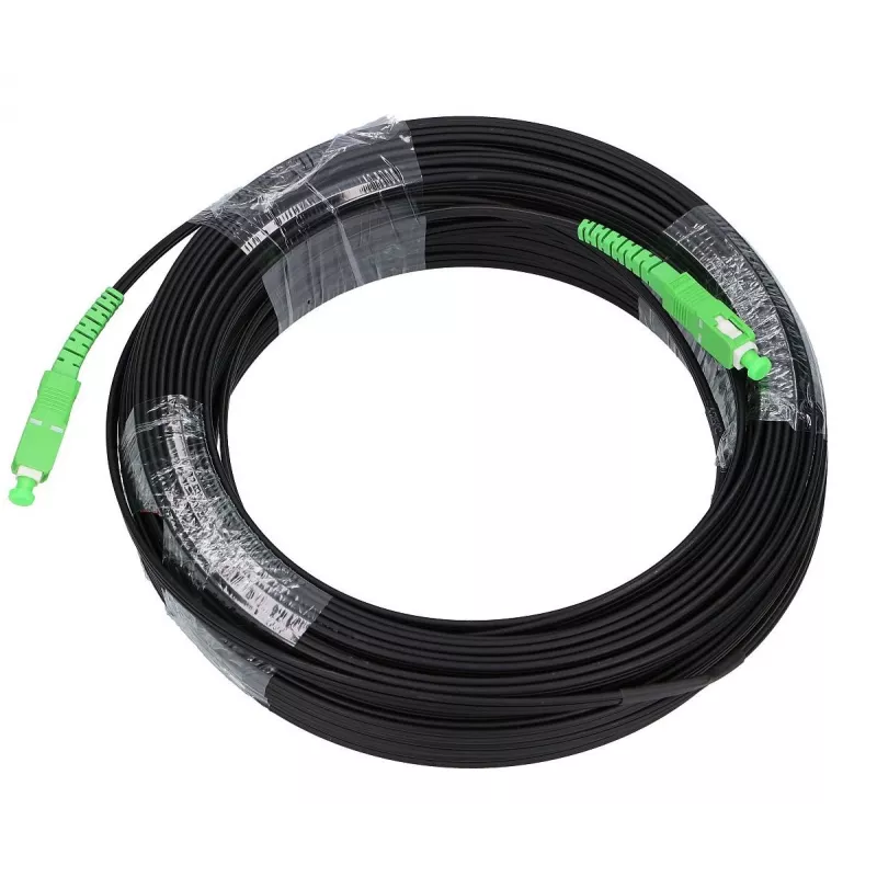 Optický kábel Extralink EX.19348 15 m SC–SC FTTH G.657.A2 čierny/zelený