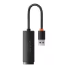 Baseus Lite Series USB na RJ45 sieťový adaptér, 100Mbit/s (čierny)
