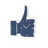 NeXtime hodiny 5185bl Mini Thumbs Up, 20,5x21, nástenné, modré/strieborné