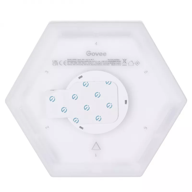 LED inteligentný panel Govee B6066 Hexa Pro RGBIC Bluetooth Wi-Fi 10 kusov