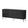 4D komoda ABI 200x45x88 matná čierna