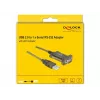 Sériový kábel DeLOCK 64073 USB Type-A DB-9 transparentný 2m