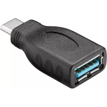USB 3.0 SuperSpeed adaptér, čierny – USB-C konektor samec > USB 3.0 konektor samica (typ A)