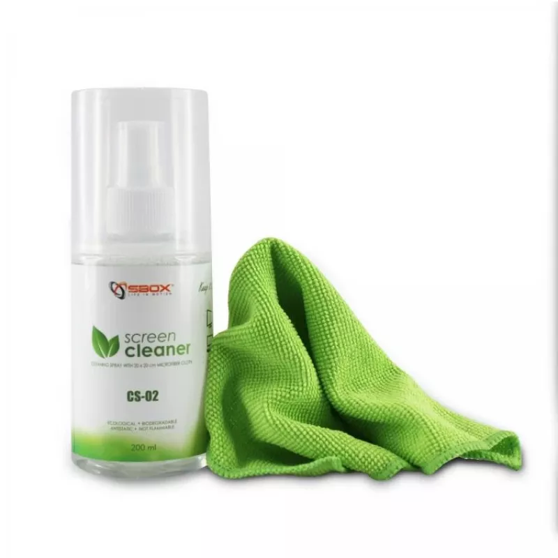 Sbox CS-02 čistič obrazoviek 200ml