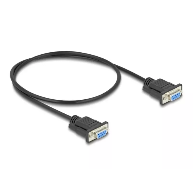 DeLOCK 86822 sériový kábel čierny 0,5 m DB-9