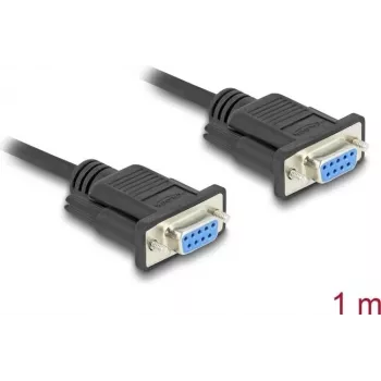 DeLOCK 86823 Sériový kábel čierna 1 m DB-9