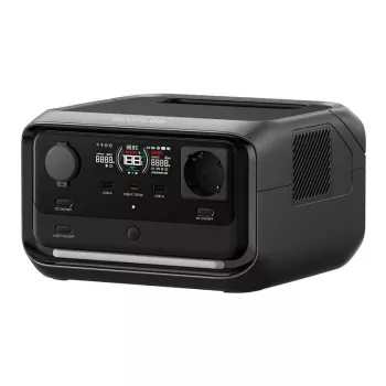 Prenosná powerstation EcoFlow River 3 Plus — LiFePO4 286Wh, AC a USB výstupy, solárne/auto zapaľovač nabíjanie