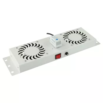 Rack príslušenstvo Lanview RAF115WH 2 ventilátory biela oceľ