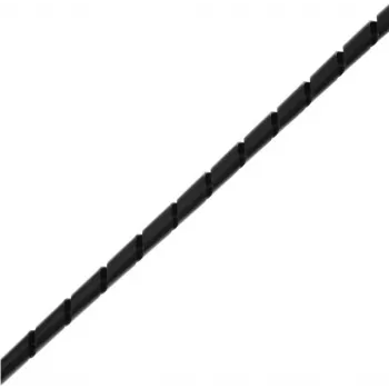 helos Špirálová káblová hadica, 4-50 mm, 10 m, čierna