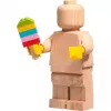 LEGO drevená minifigúrka, dekorácia drevo