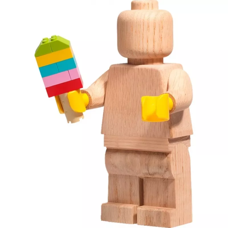 LEGO drevená minifigúrka, dekorácia drevo